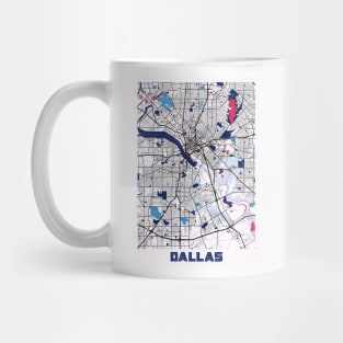 Dallas - United States MilkTea City Map Mug
